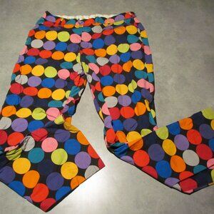 LOUDMOUTH Pants Mens 38 Colorful Retro Disco Balls Golf 32L Pockets